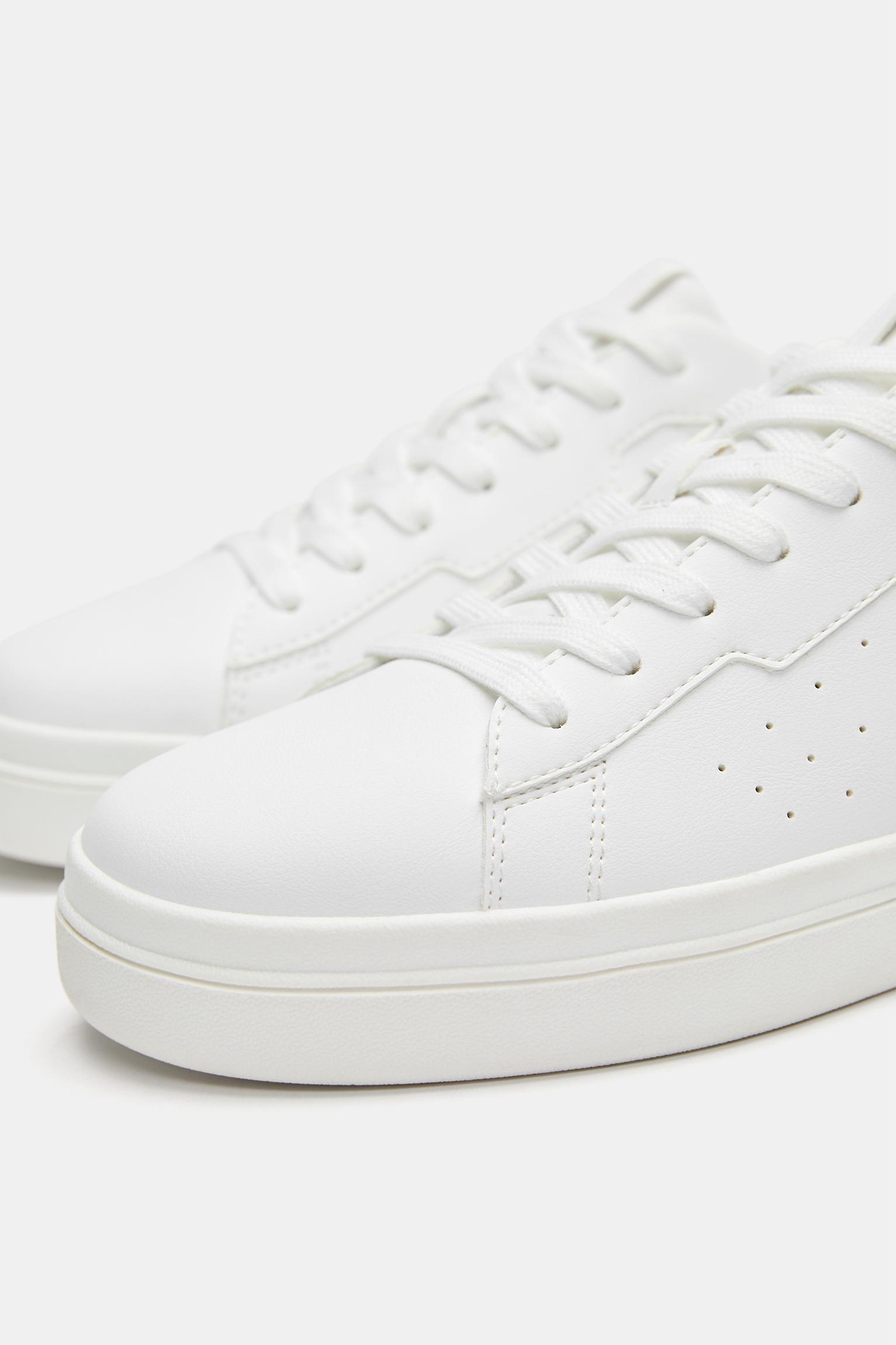Casual chunky sole trainers — White
