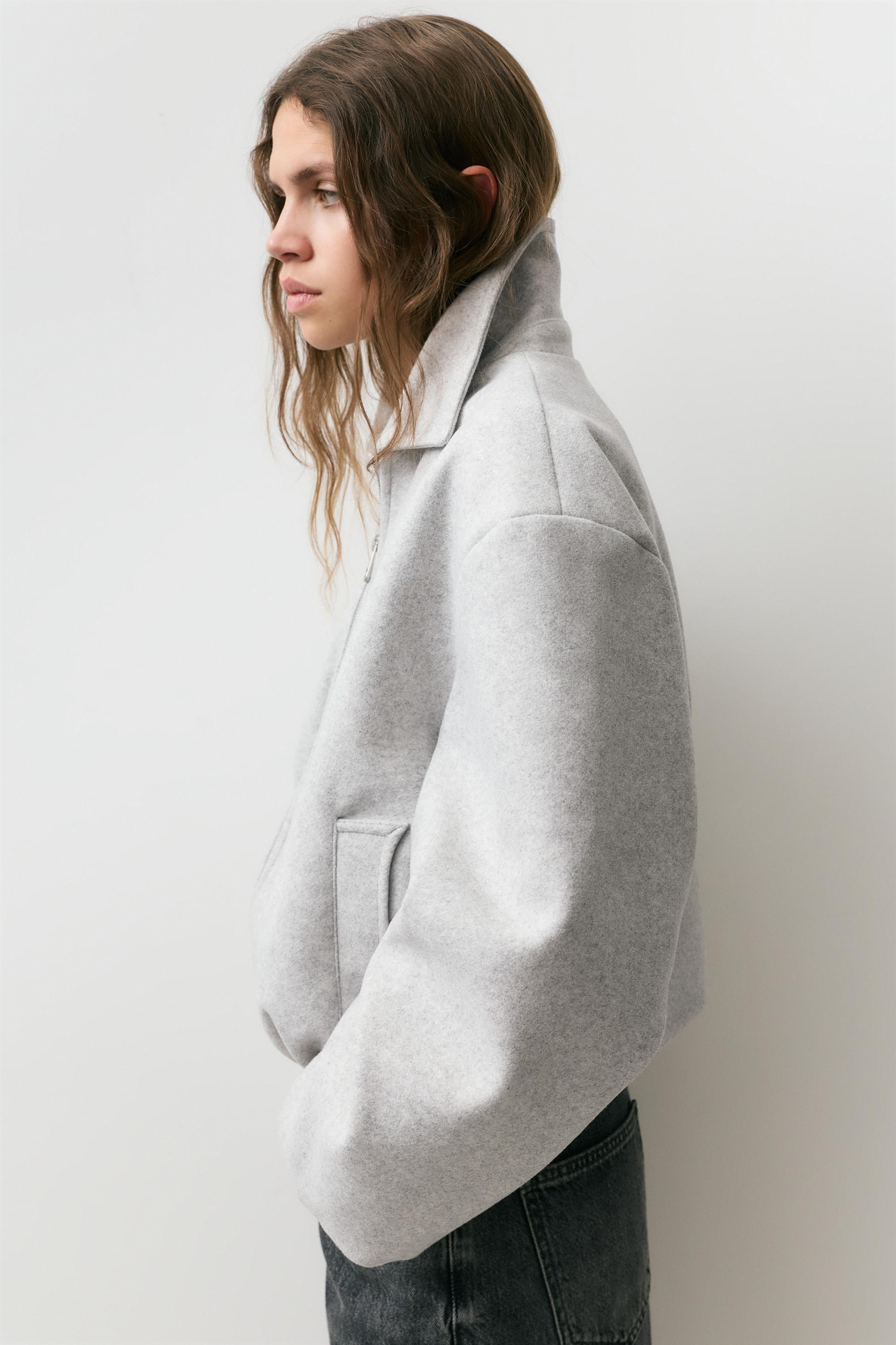 Yumuşak kumaş balon ceket - Görsel 56