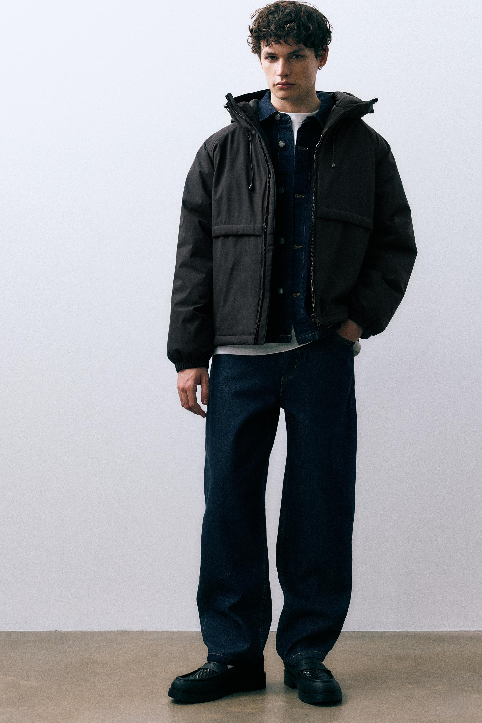 Dik yaka şişme mont - Görsel 45