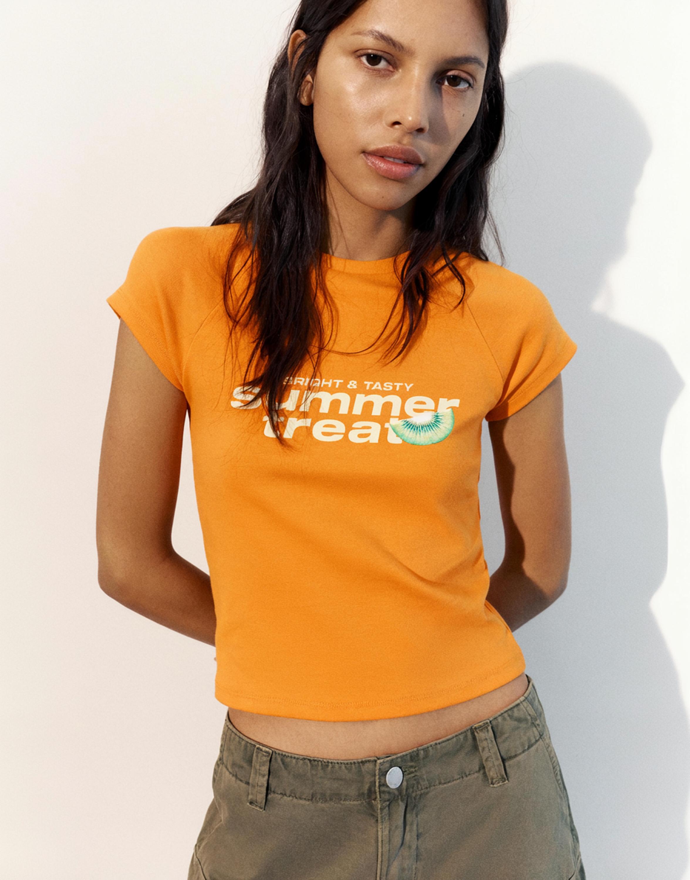 Fruit graphic T-shirt — Orange