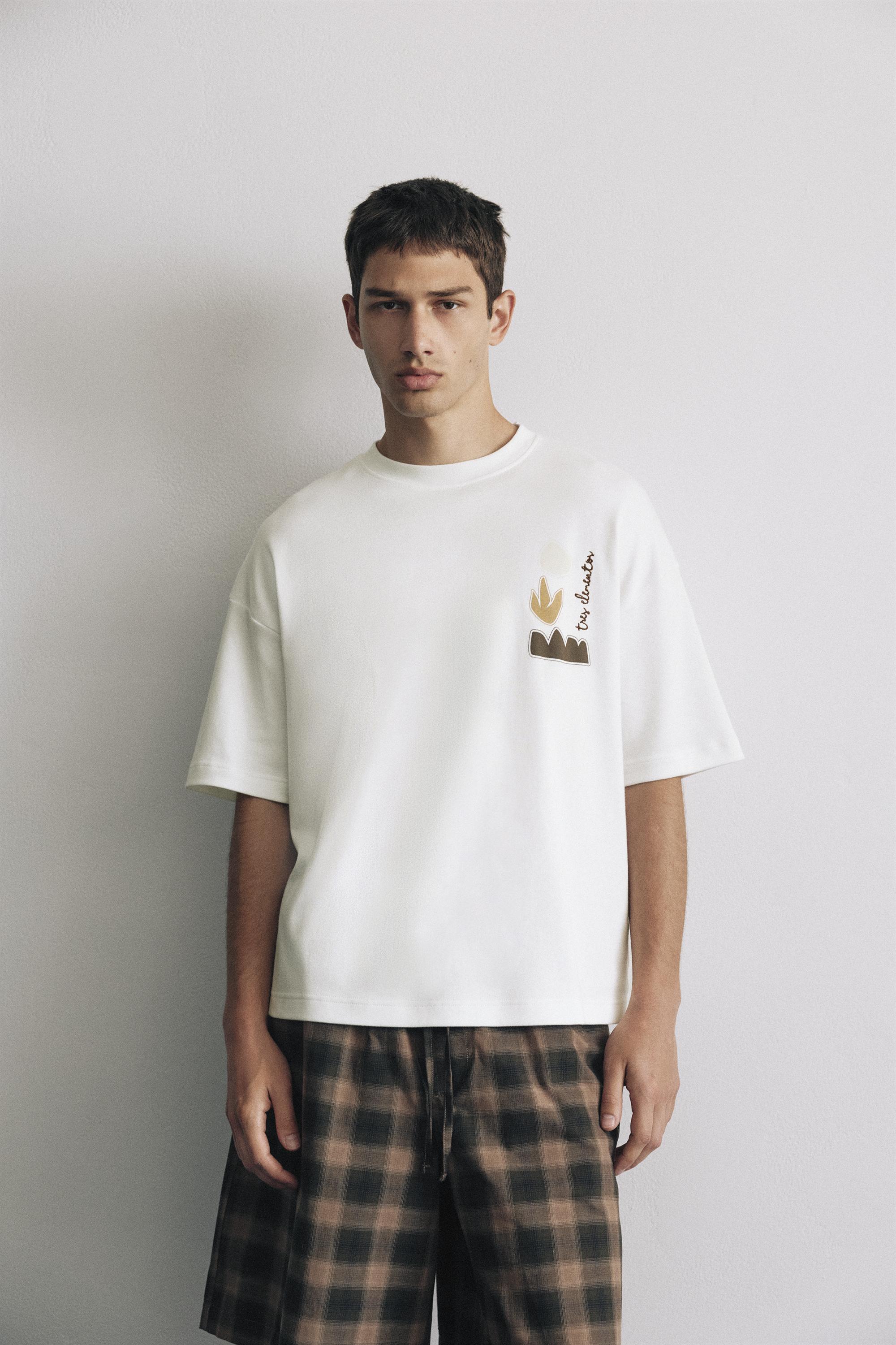 Short sleeve graphic T-shirt — Off white