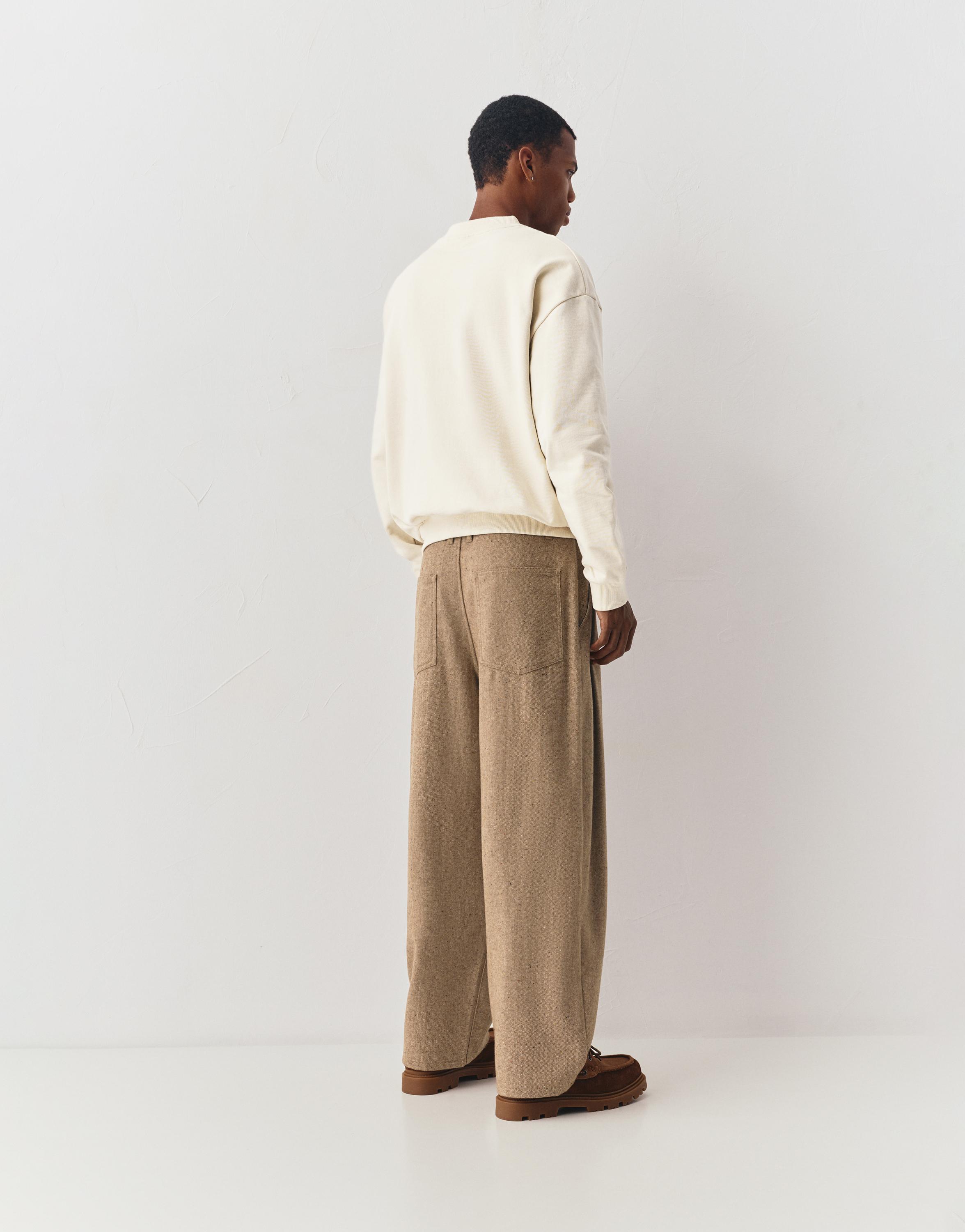 Yünlü tailored fit pantolon - Görsel 12
