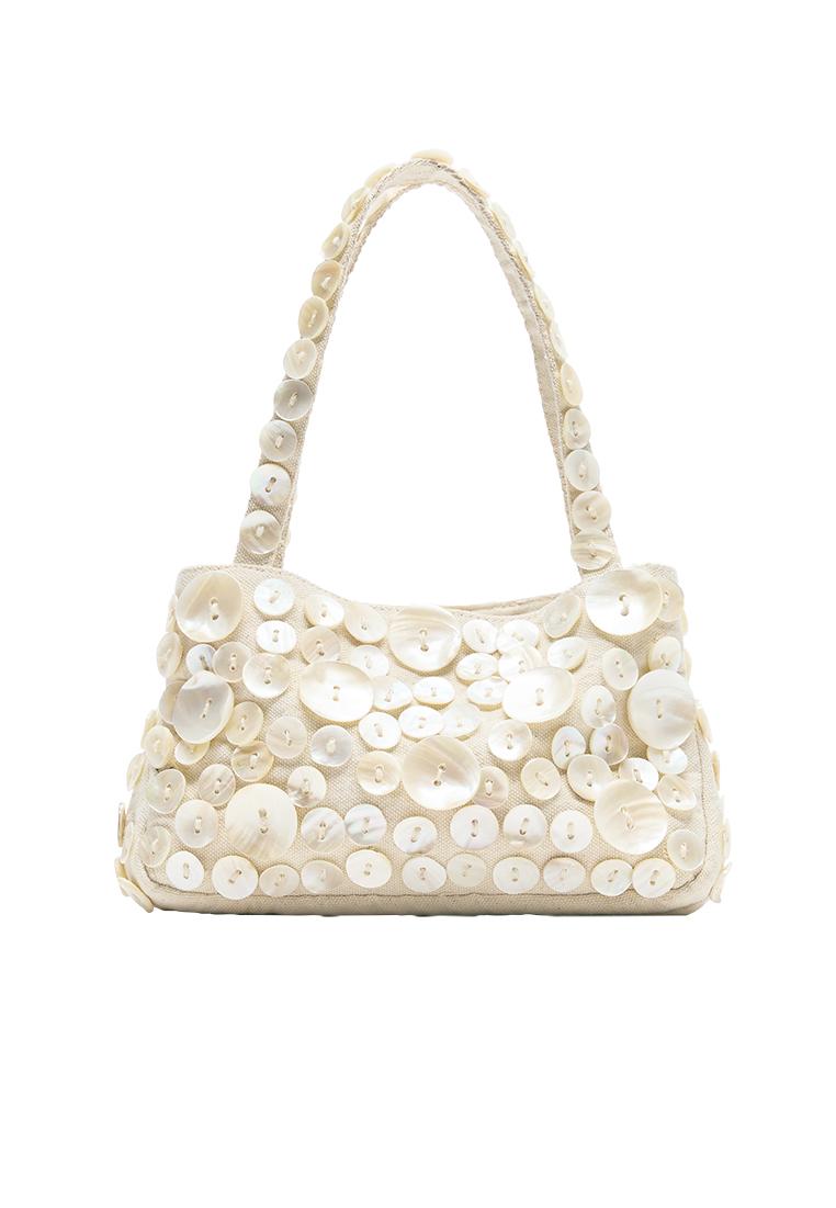 Düğmeli omuz çantası - Görsel 7