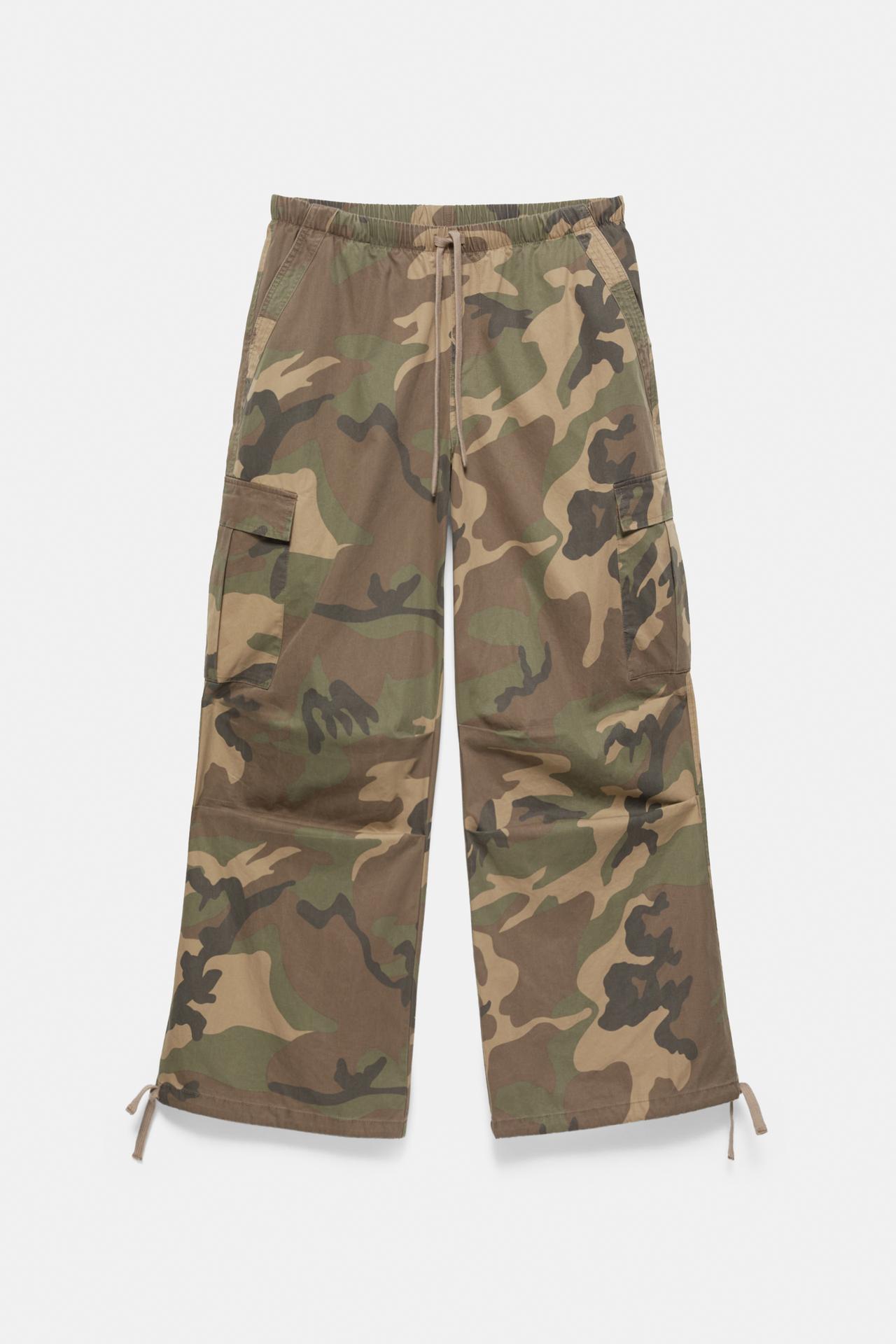 Parachute cargo trousers — Khaki
