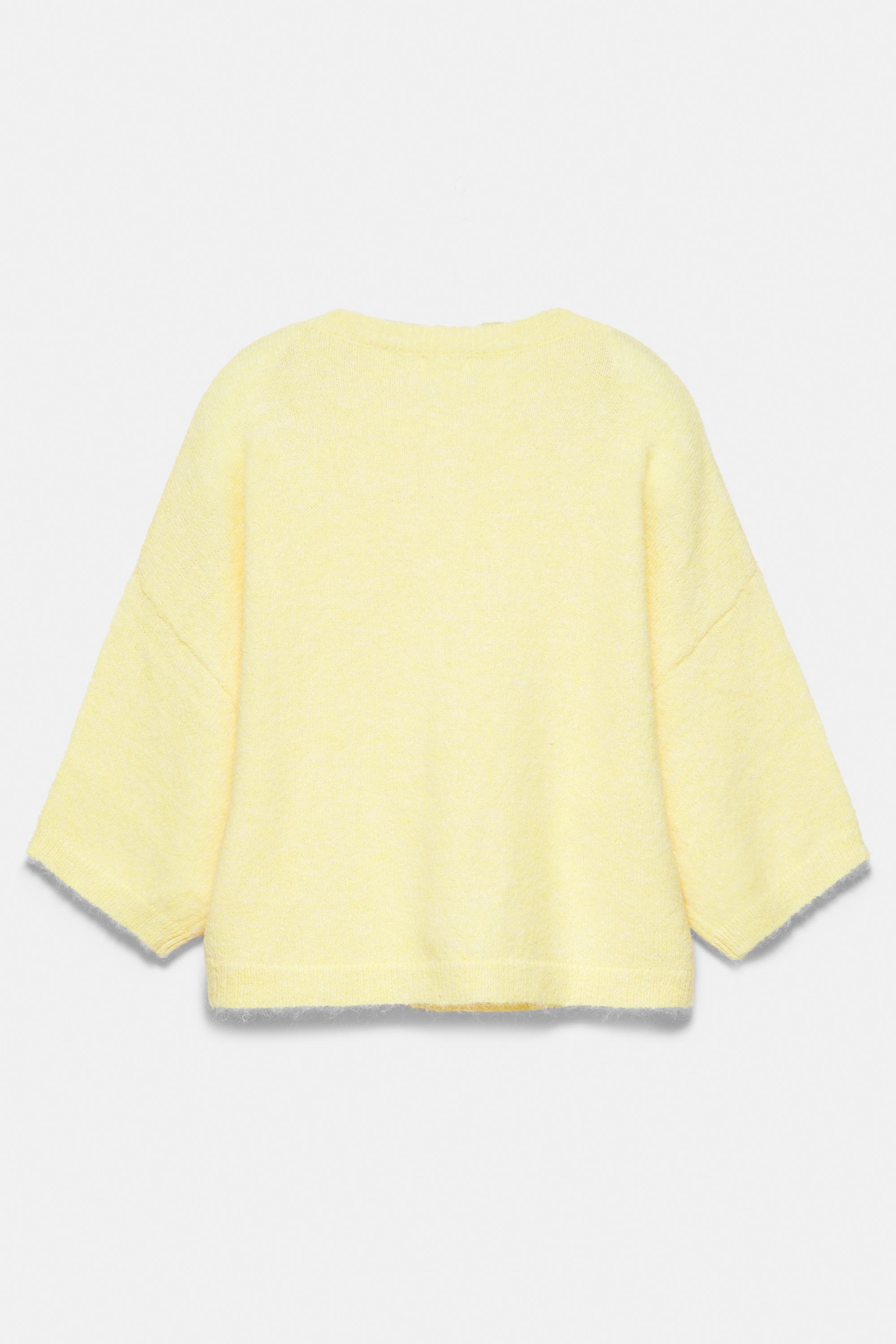 Short sleeve cardigan — Yellow