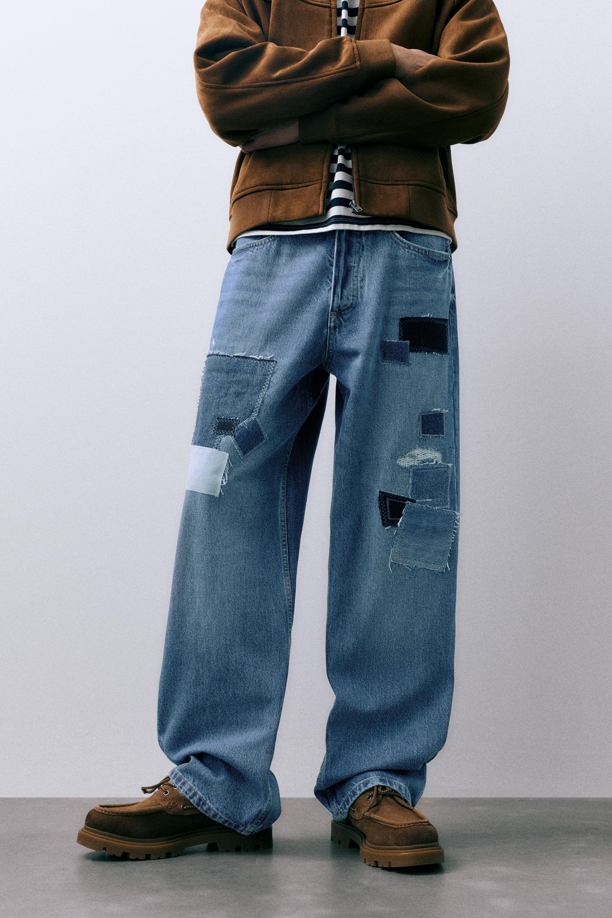 Patchwork baggy jean - Görsel 20