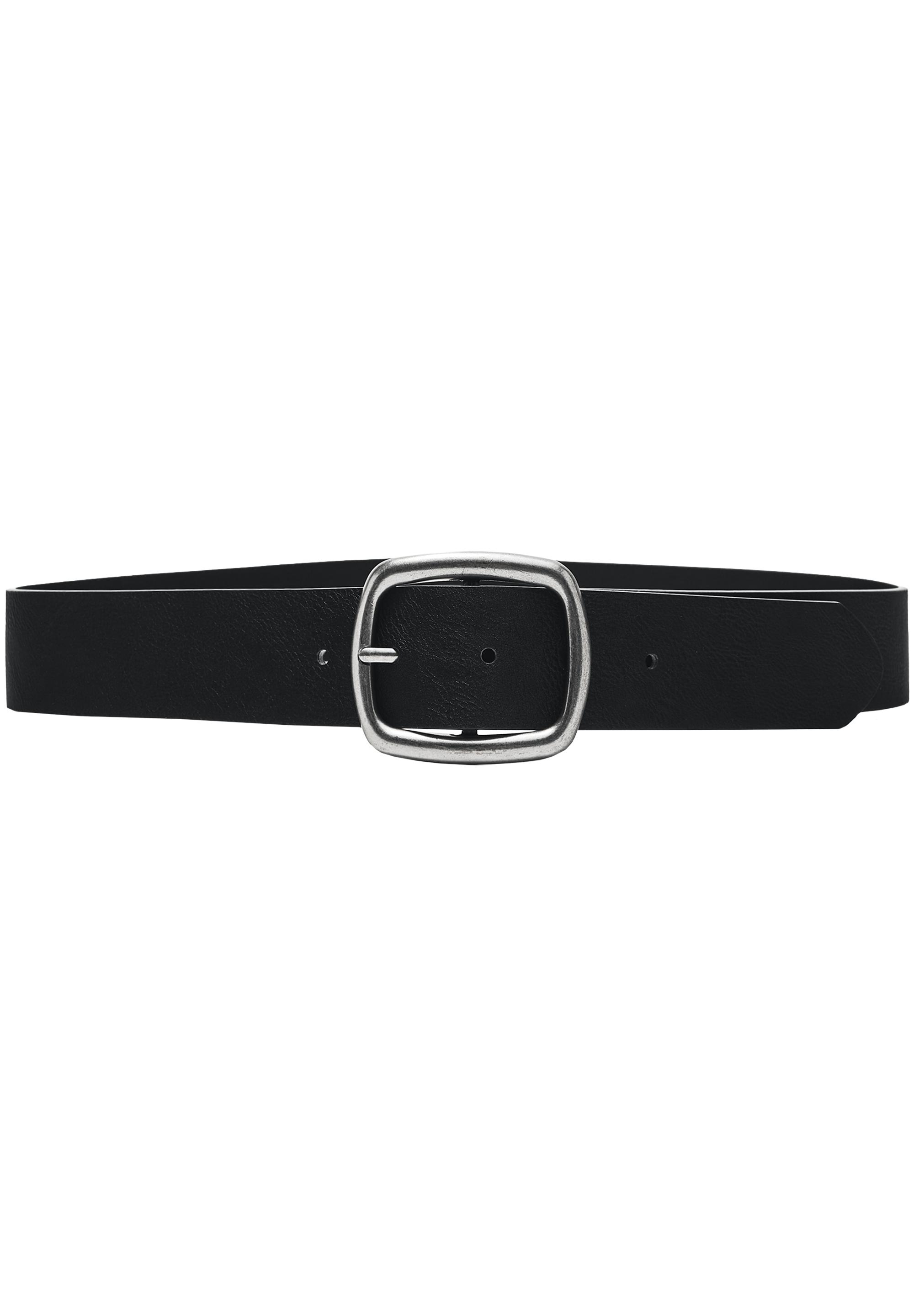Leather effect belt — Silver (alternate view)