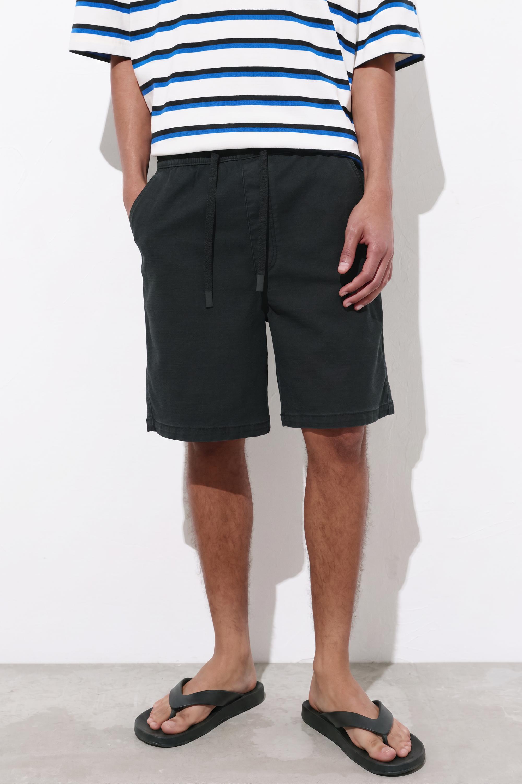 Bermuda sweat shorts — Black