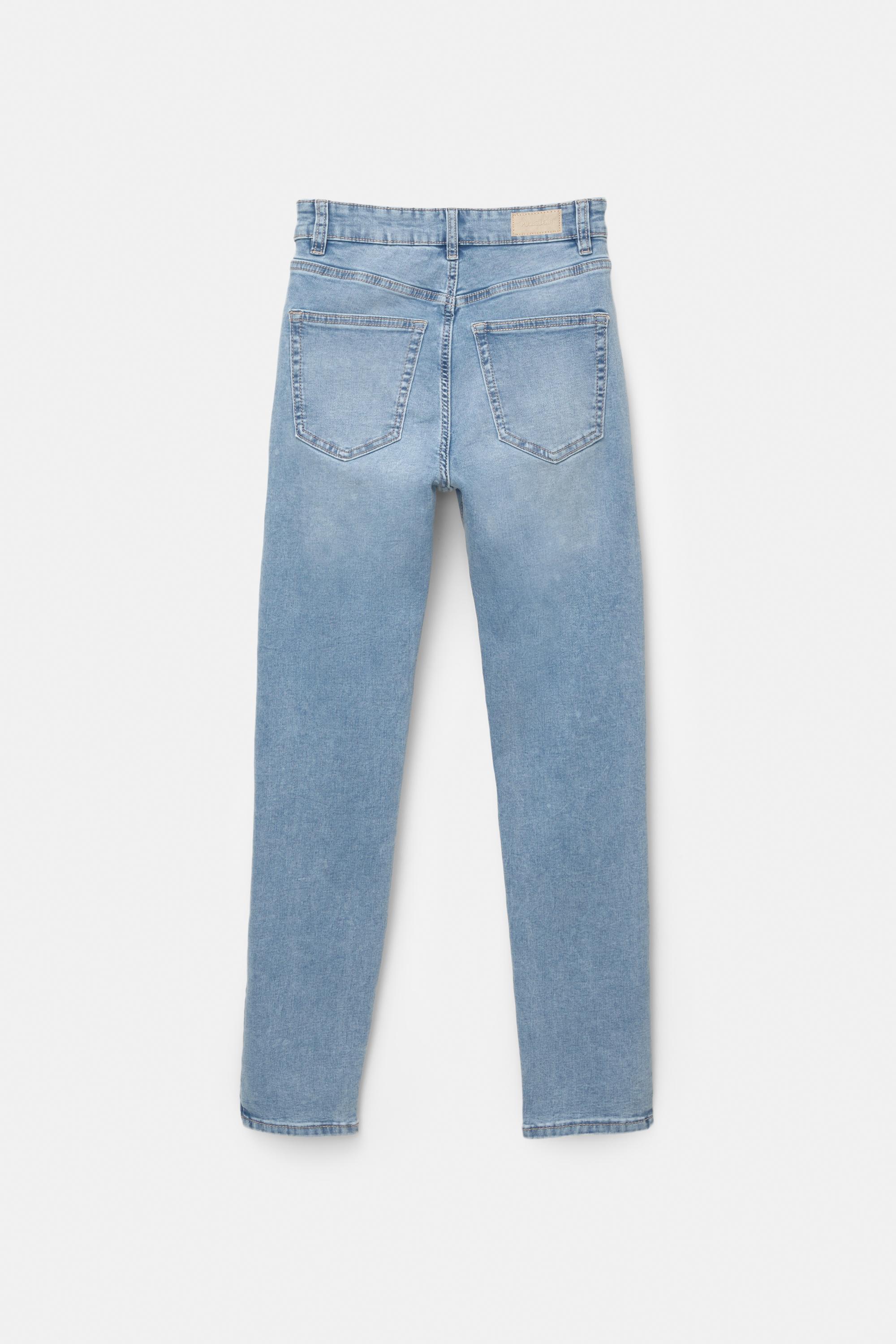 High-waist skinny jeans — Pale blue