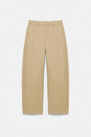 Balloon chino trousers — Sand 4
