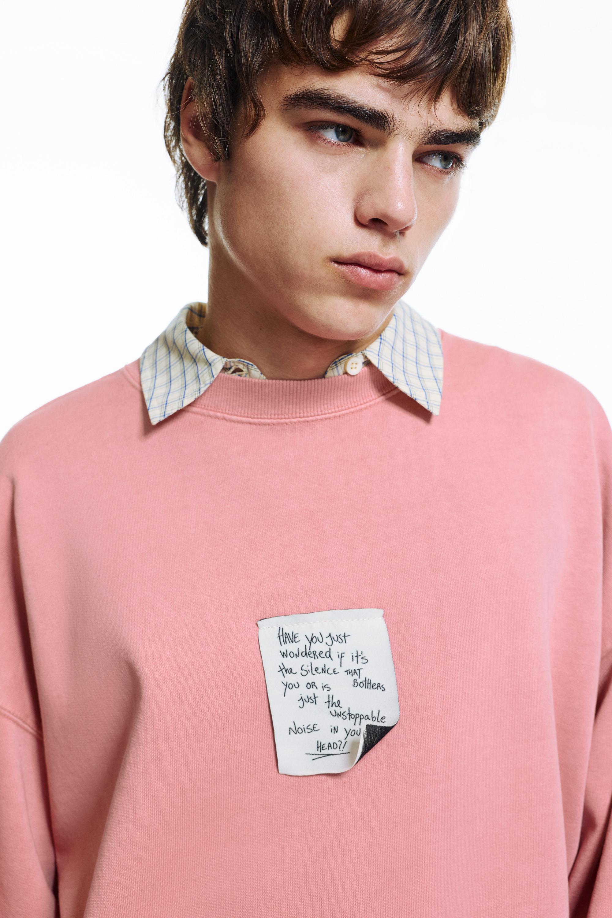 Pink label sweatshirt — Pink