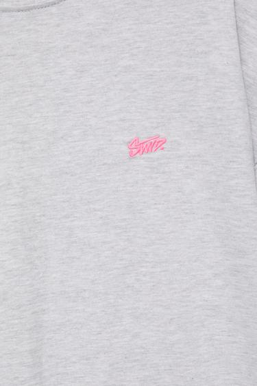 STWD logo boxy T-shirt — Pearl grey 8