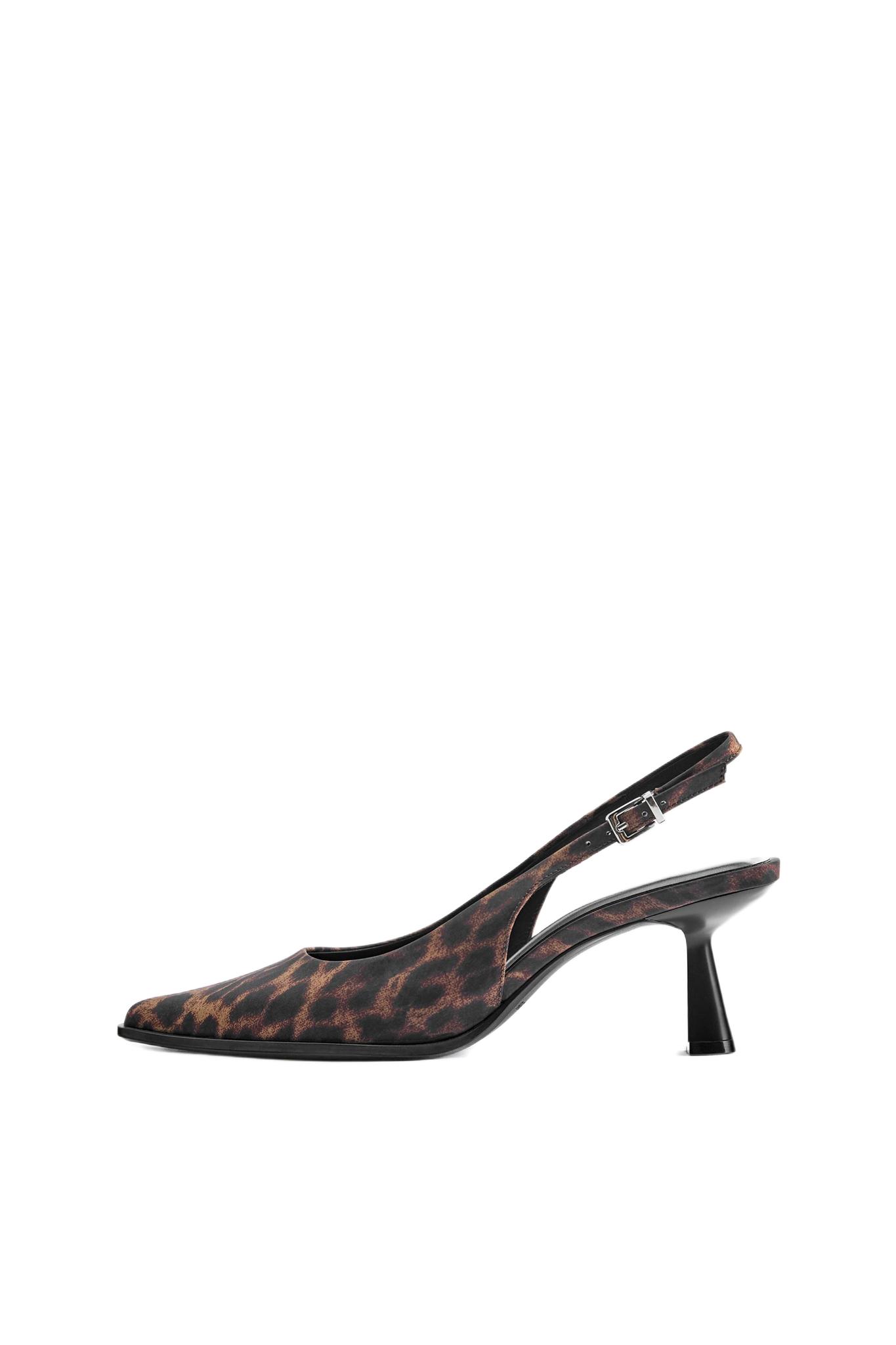 Leopard print slingback heels — Leopard