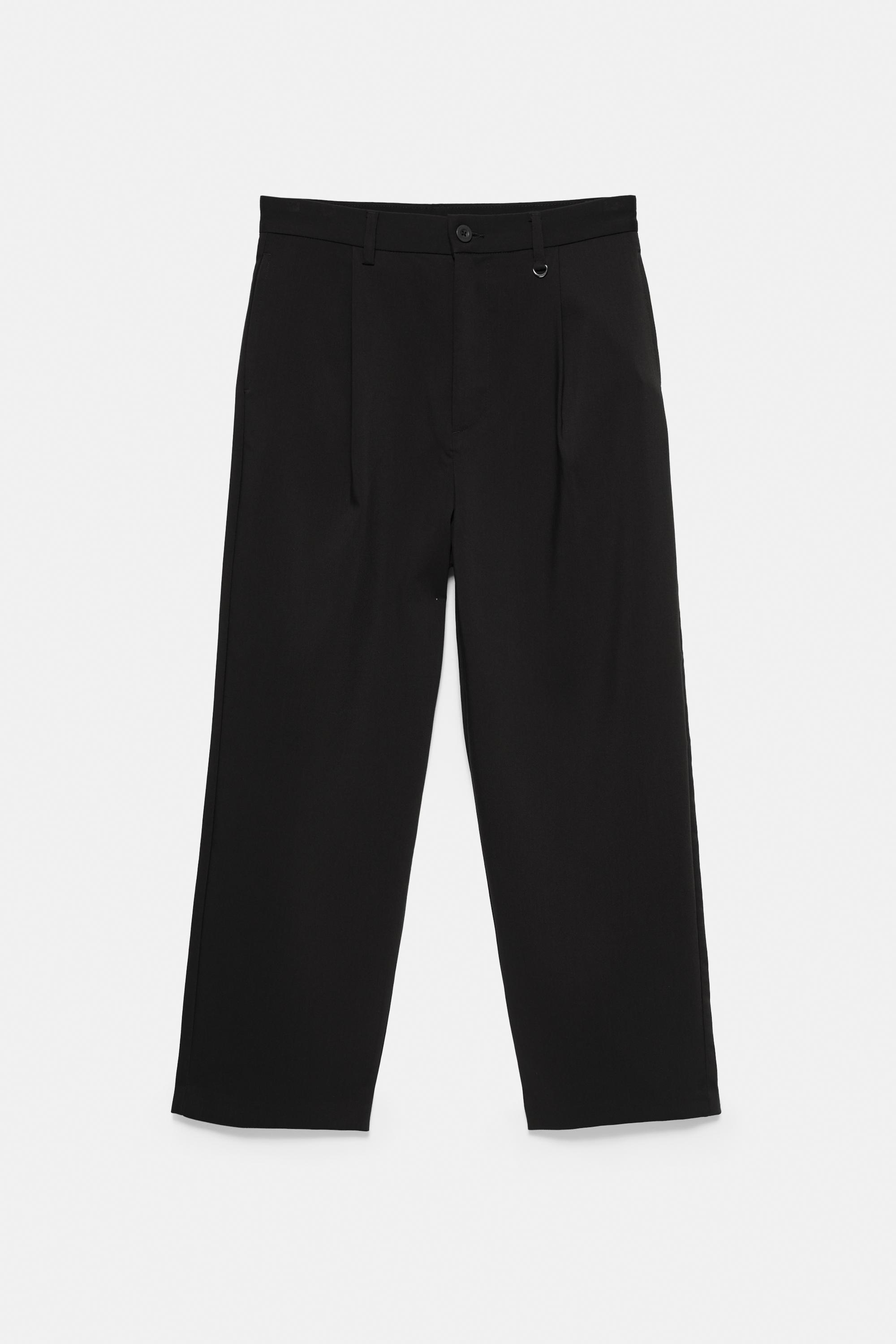 Tailored darted trousers — Black