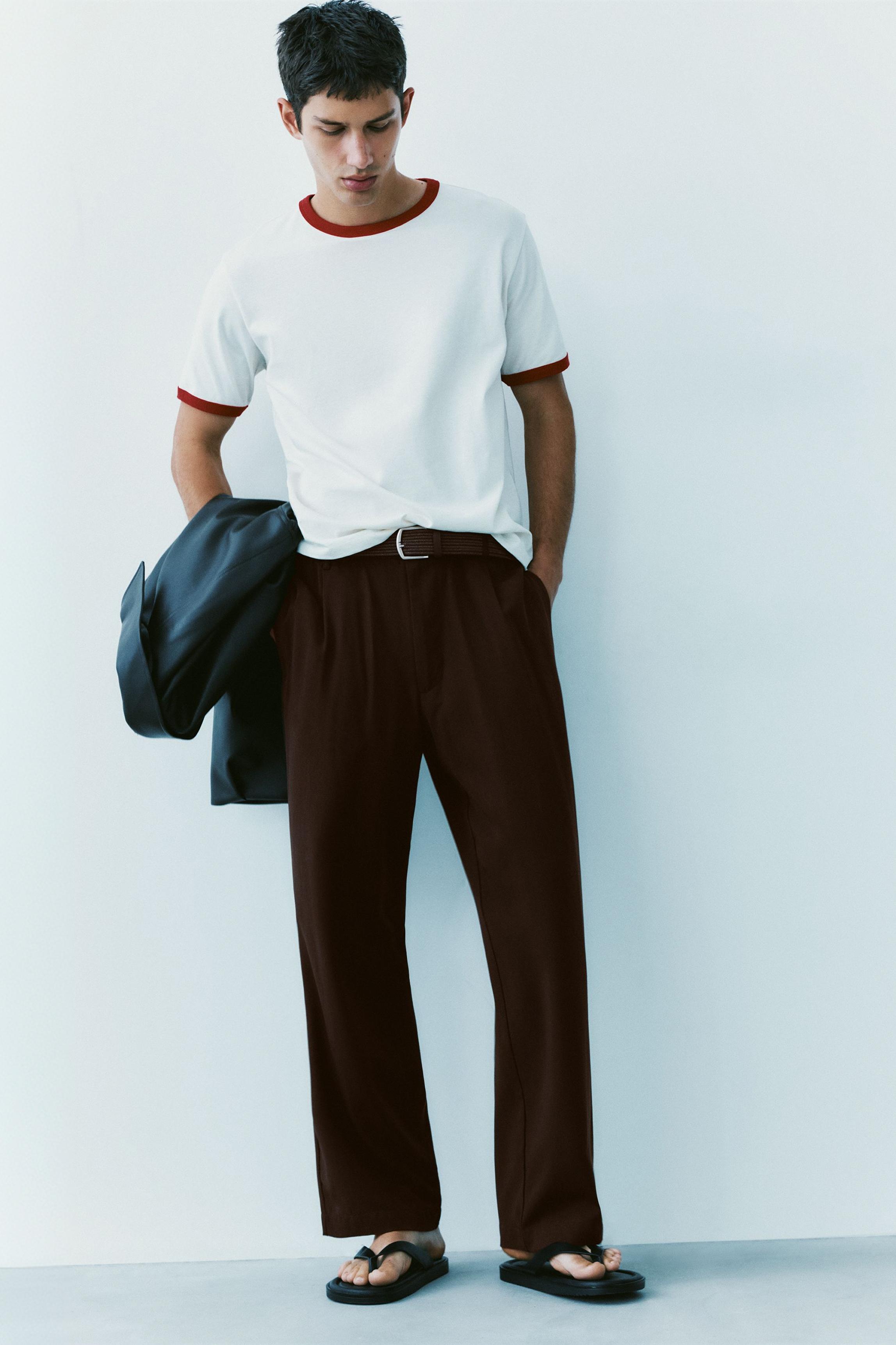 Tailored jogging trousers — Brown