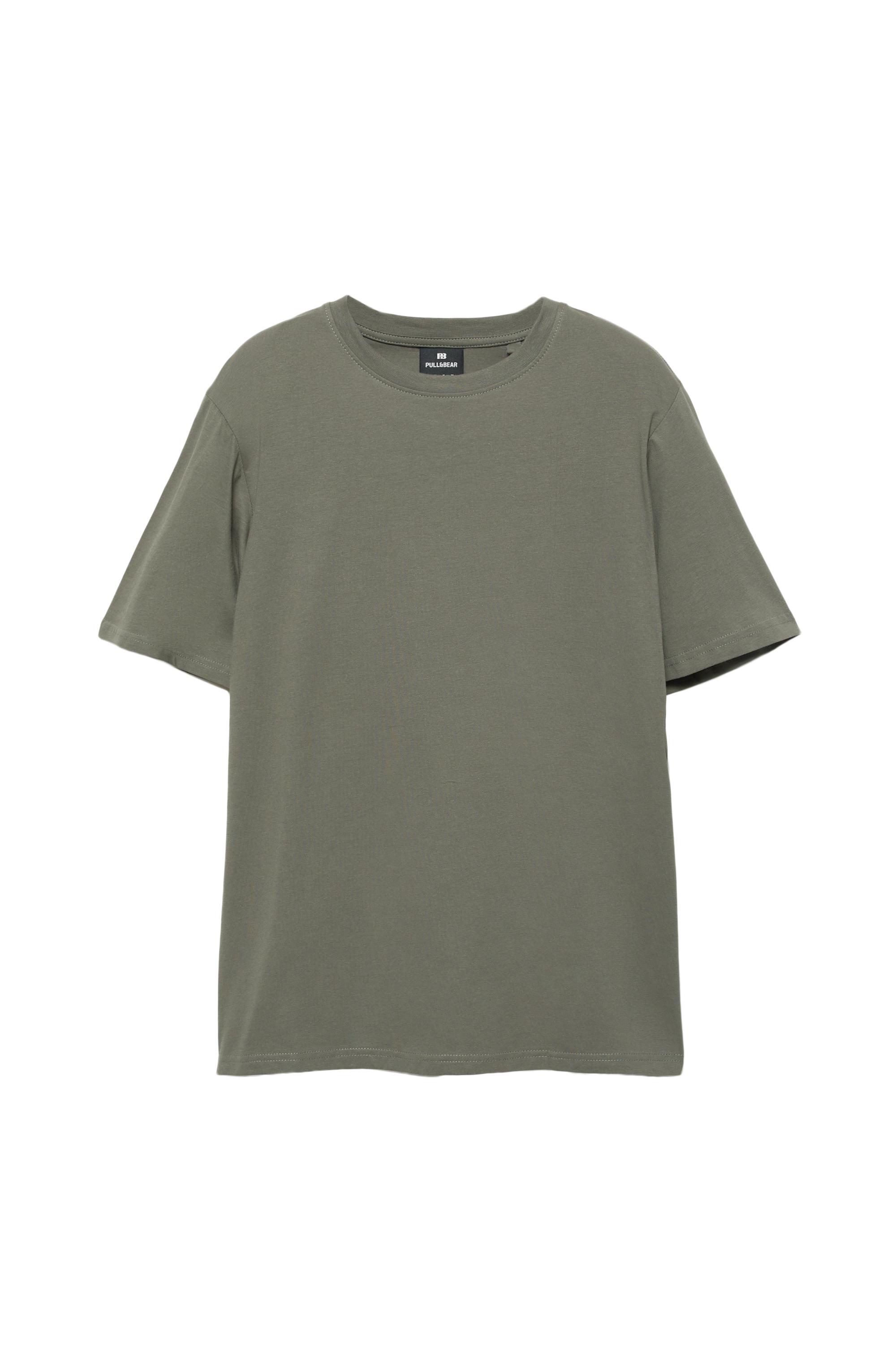 Basic kısa kollu pamuklu tişört - Görsel 68