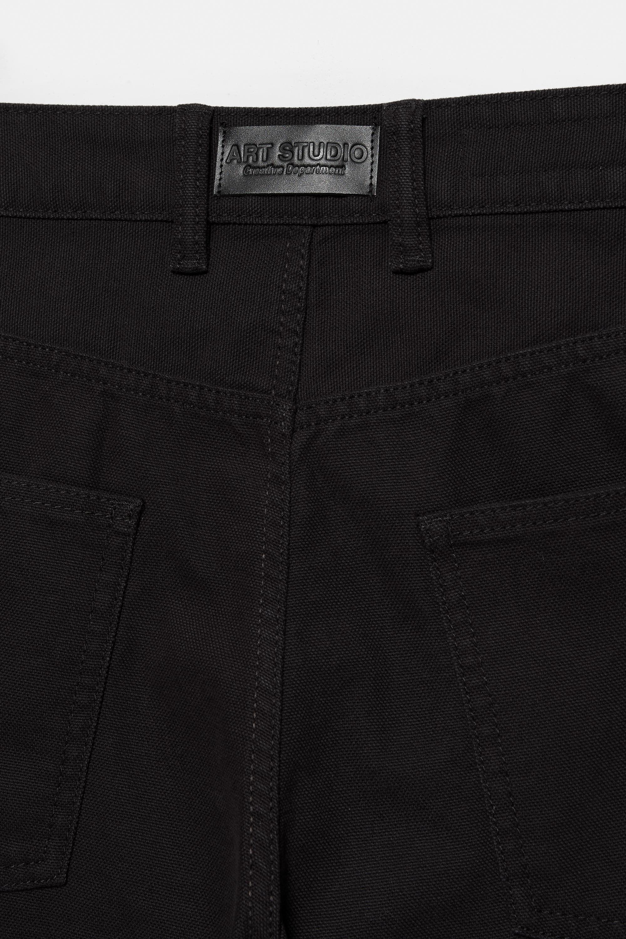 Double-leg trousers — Black