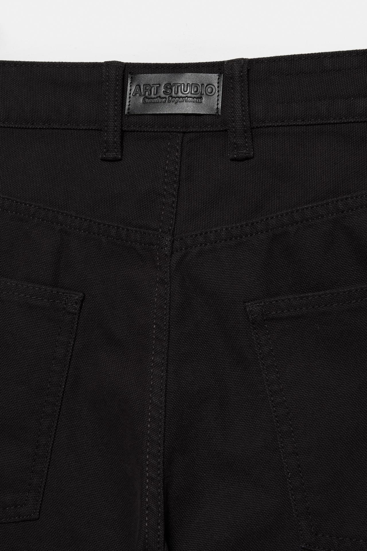 Double-leg trousers — Black