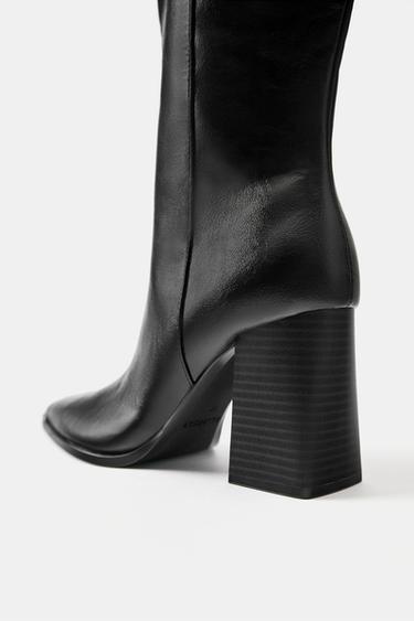 High-heel tall boots — Black 4