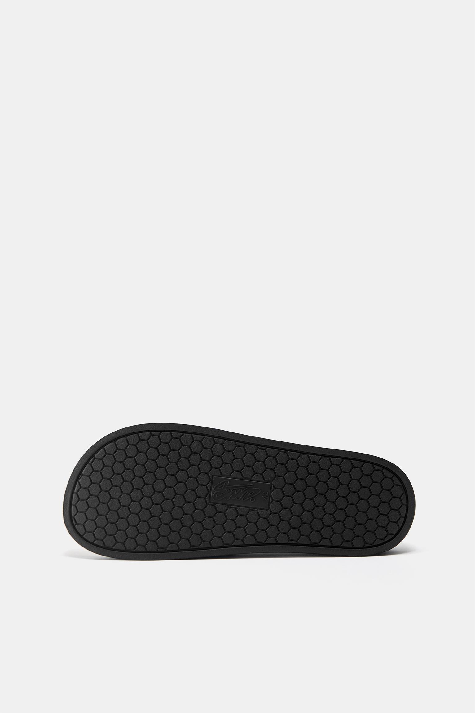 STWD logolu kauçuk sandalet - Görsel 5