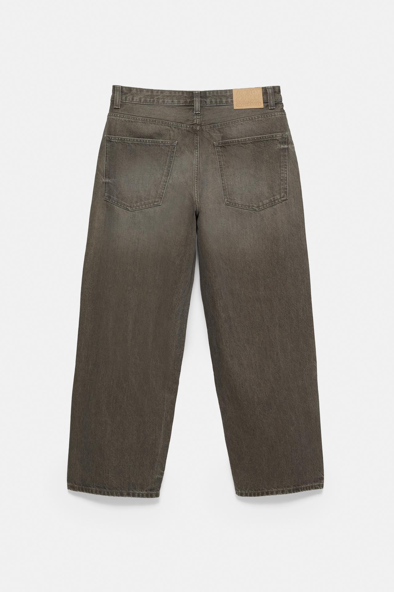 Baggy relaxed fit jeans — Dark brown