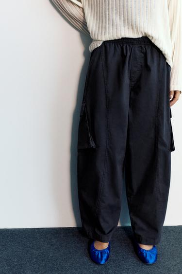Barrel cargo trousers — Dark grey 2