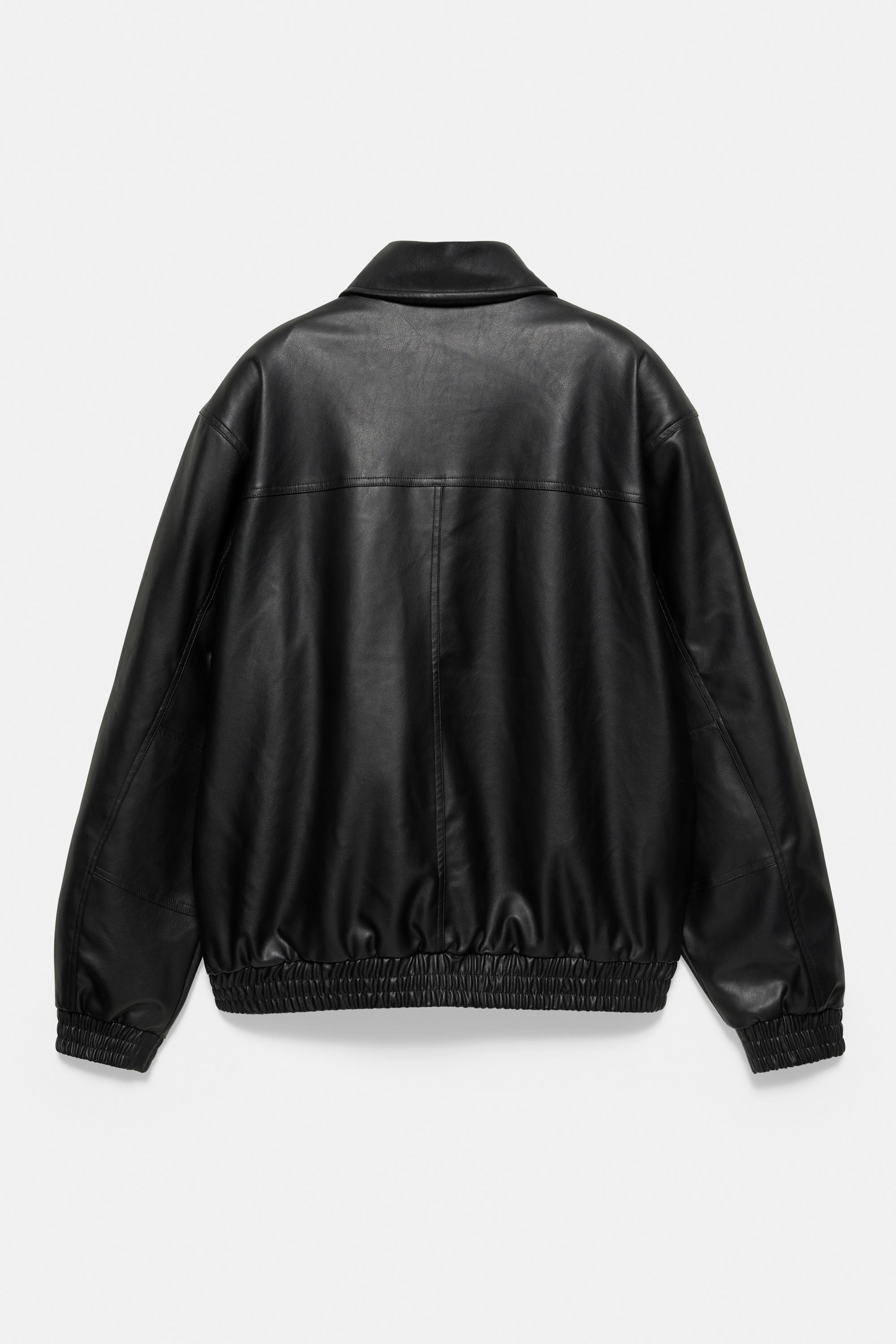 Pull&Bear Suni deri ceket görsel 8