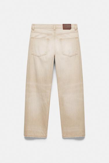 Regular straight-leg jeans — Sand 3
