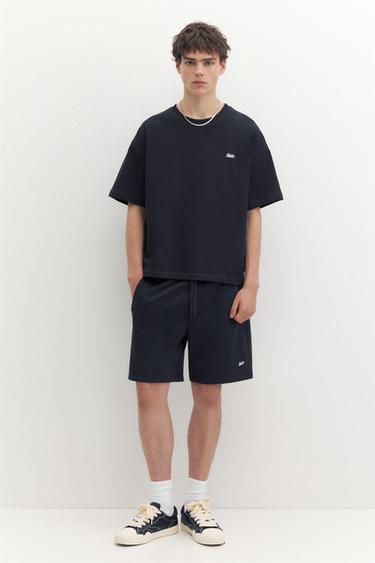 STWD jogger Bermuda shorts — Navy 1