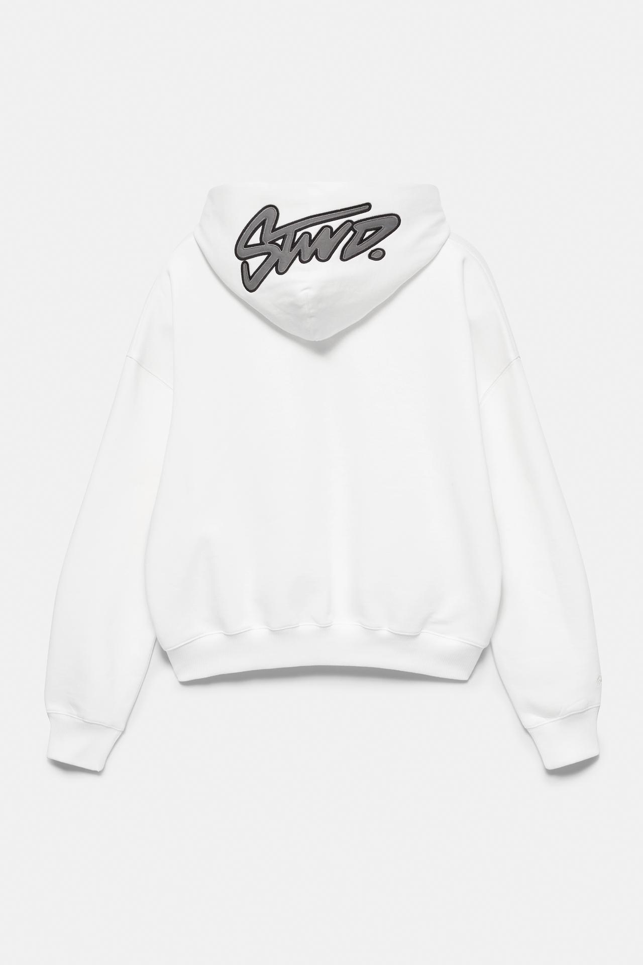 STWD hood sweatshirt — Off white