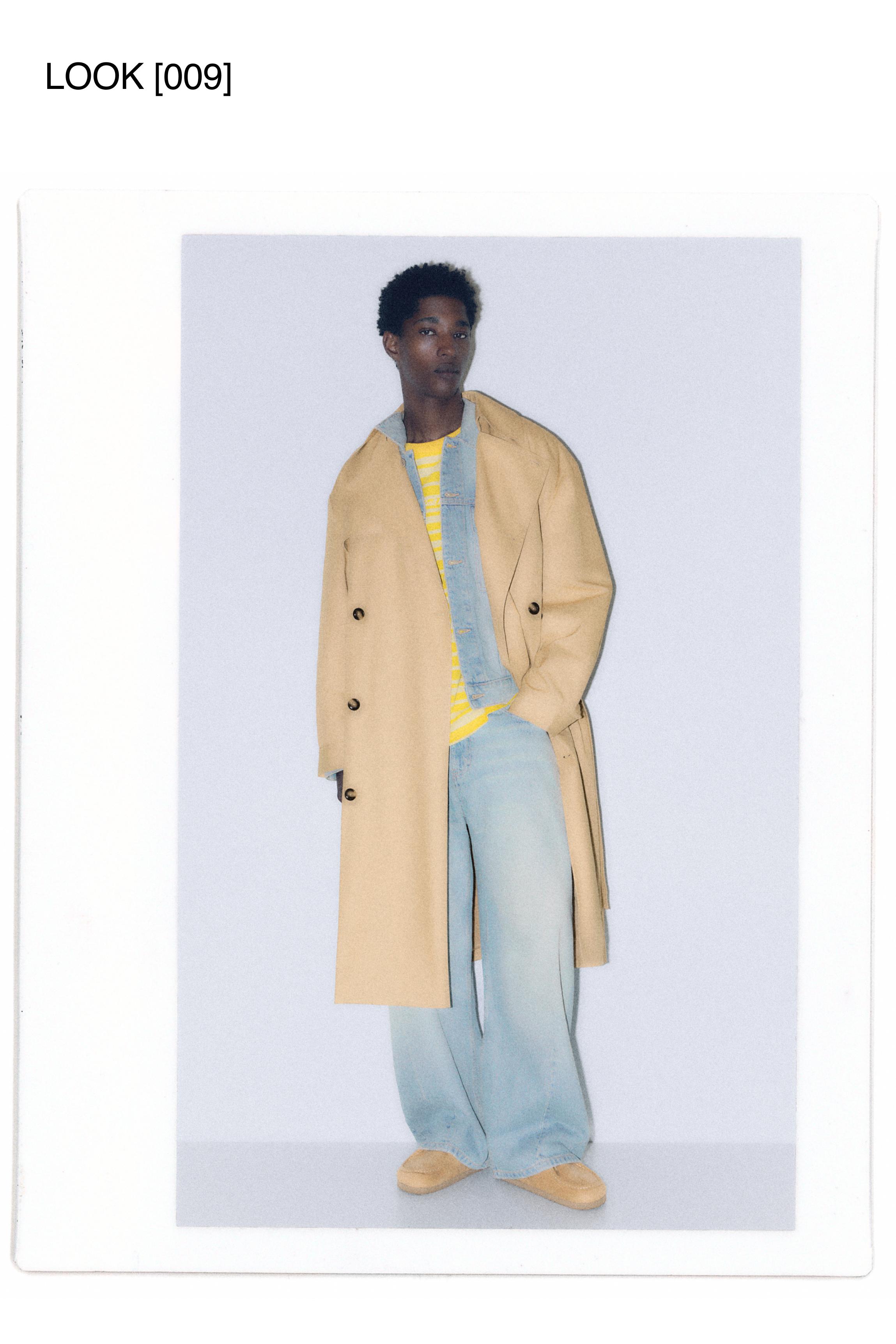 Long belted trench coat — Sand
