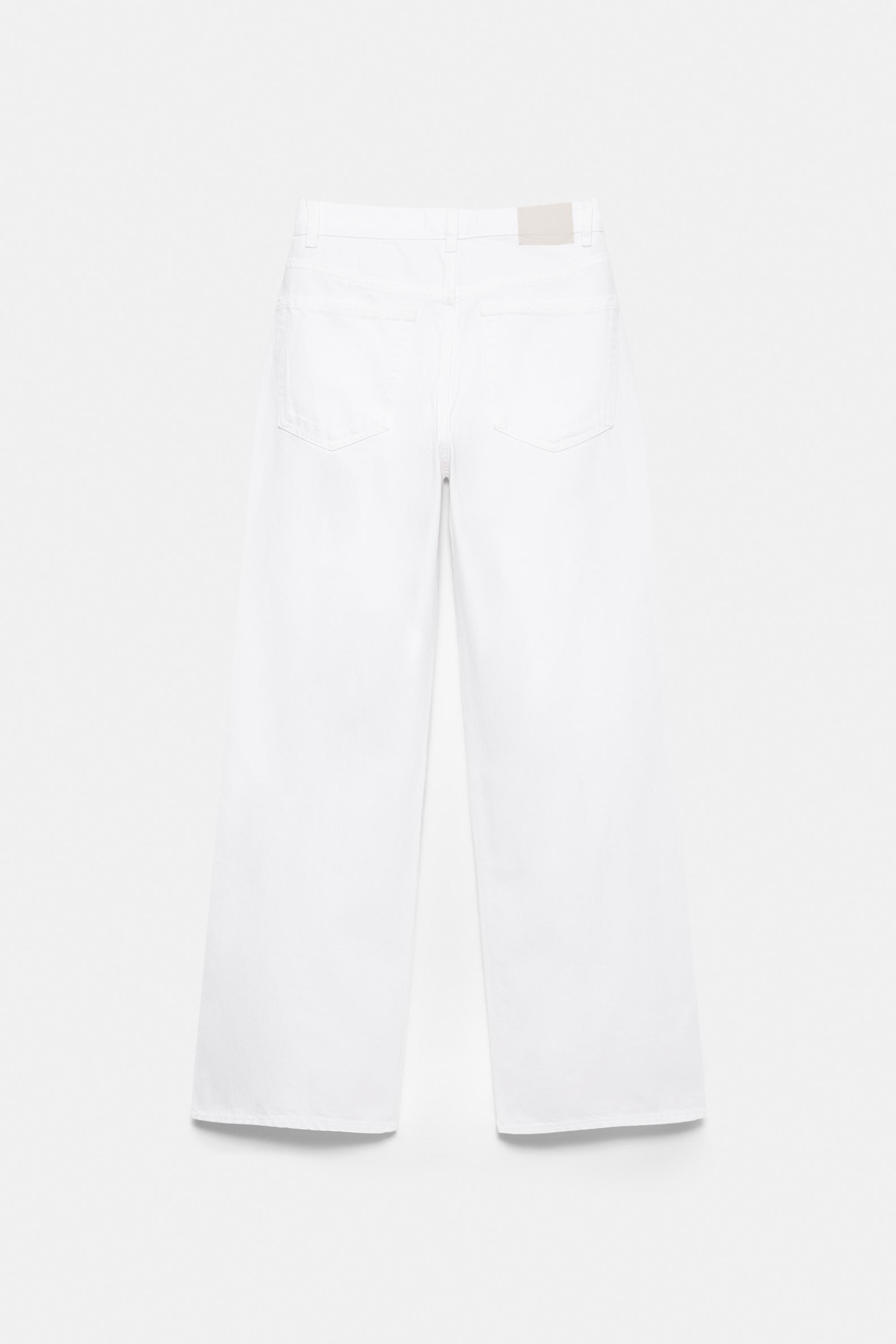 Oversize baggy jeans — White-t