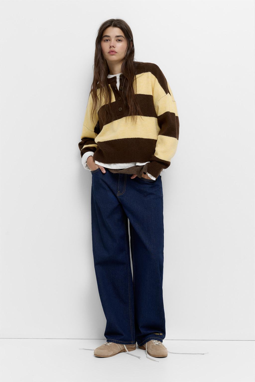 Suéter de punto a rayas PULL&BEAR