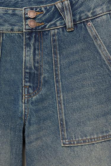 High-waist barrel jeans — Indigo 7