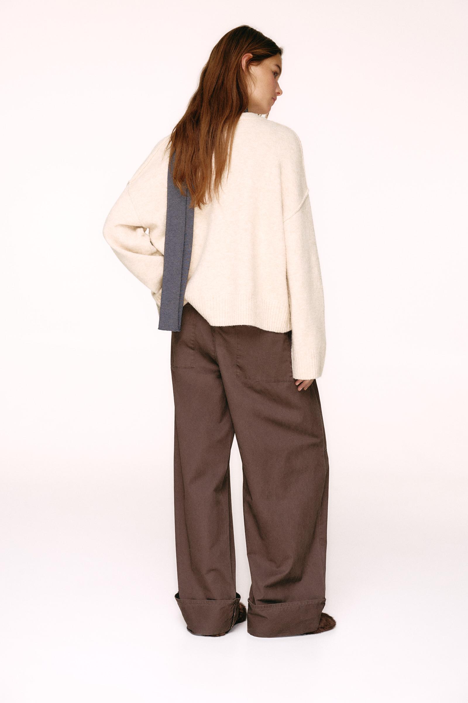 Soft knit cardigan — Sand