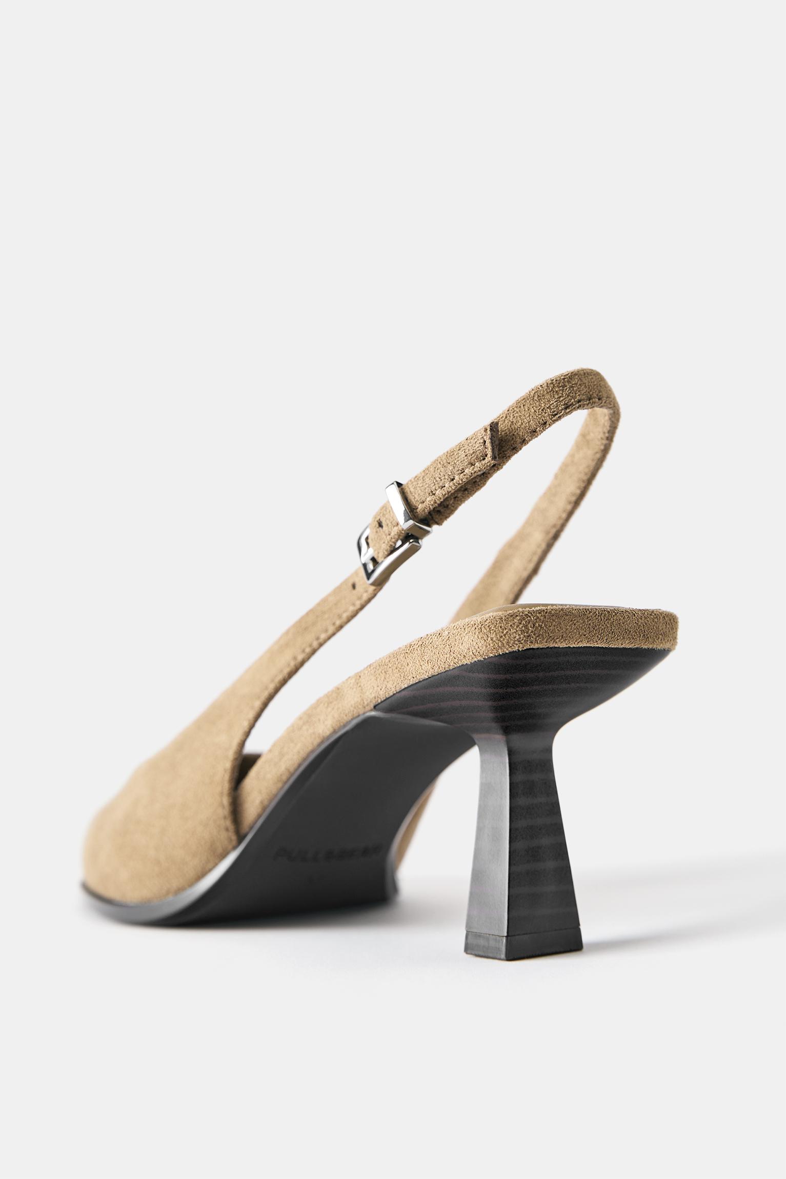 Slingback heels — Sand