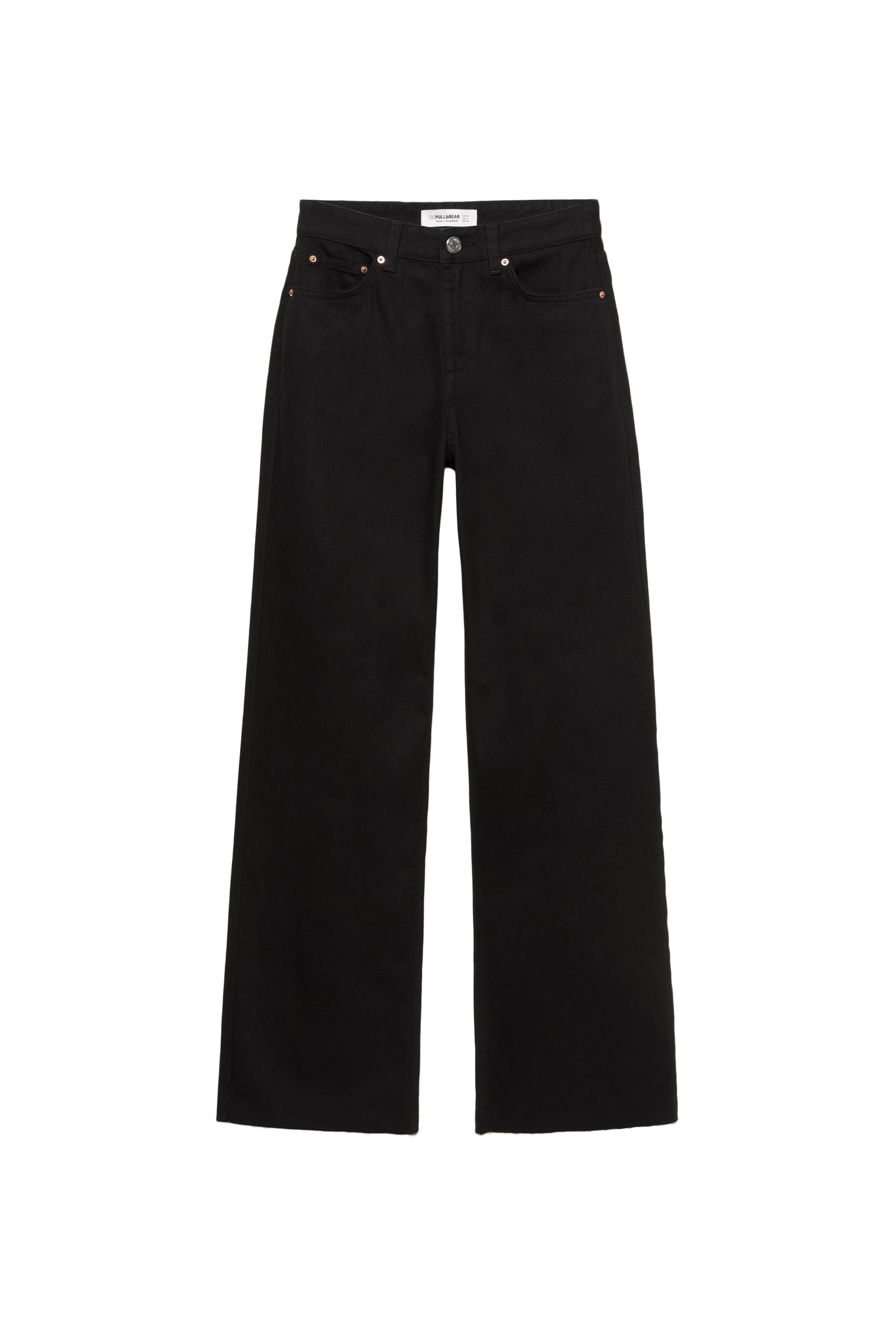 Yüksek bel geniş paça jean - Görsel 45