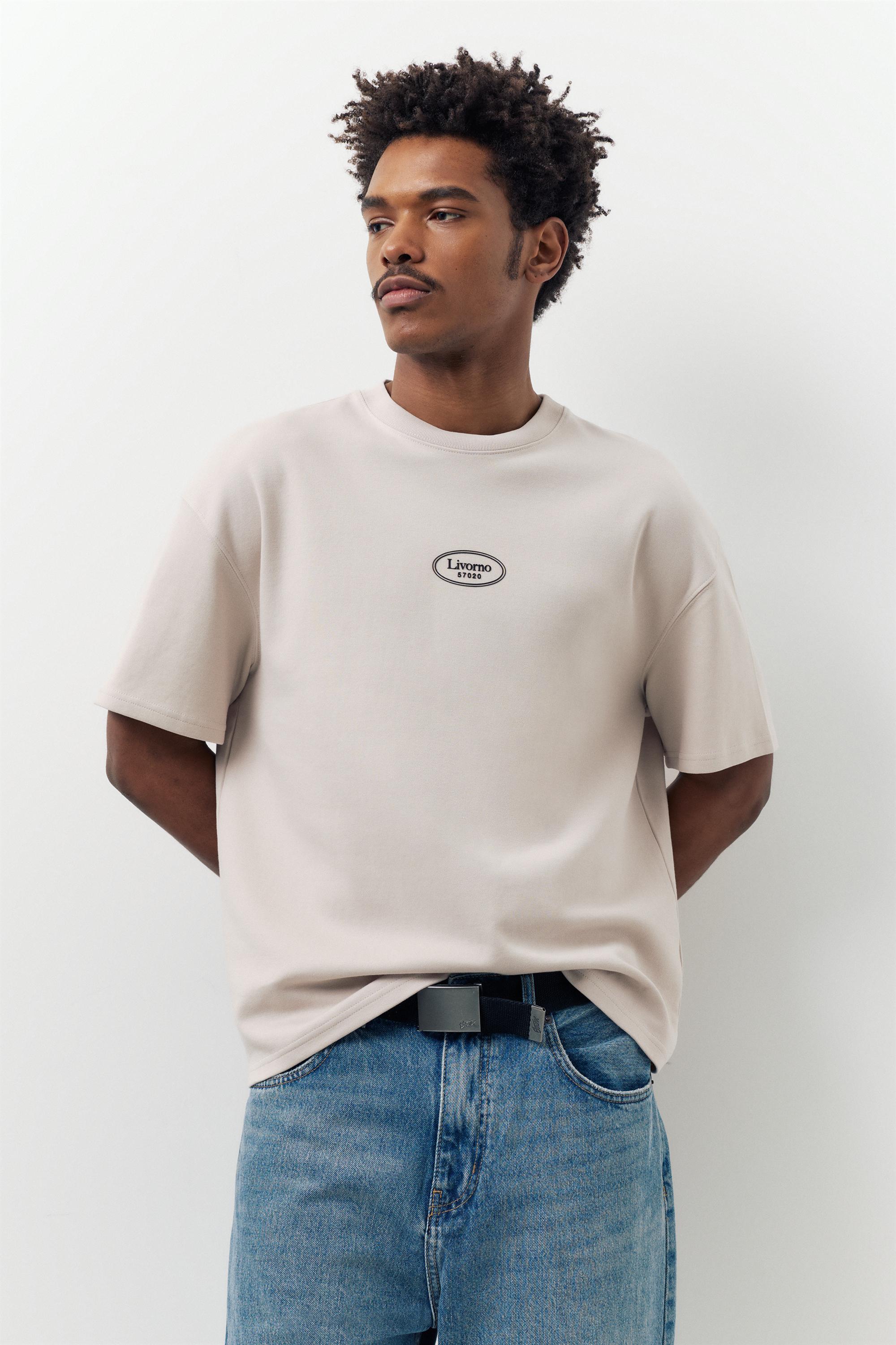 Kısa kollu grafik baskılı sweatshirt - Görsel 8