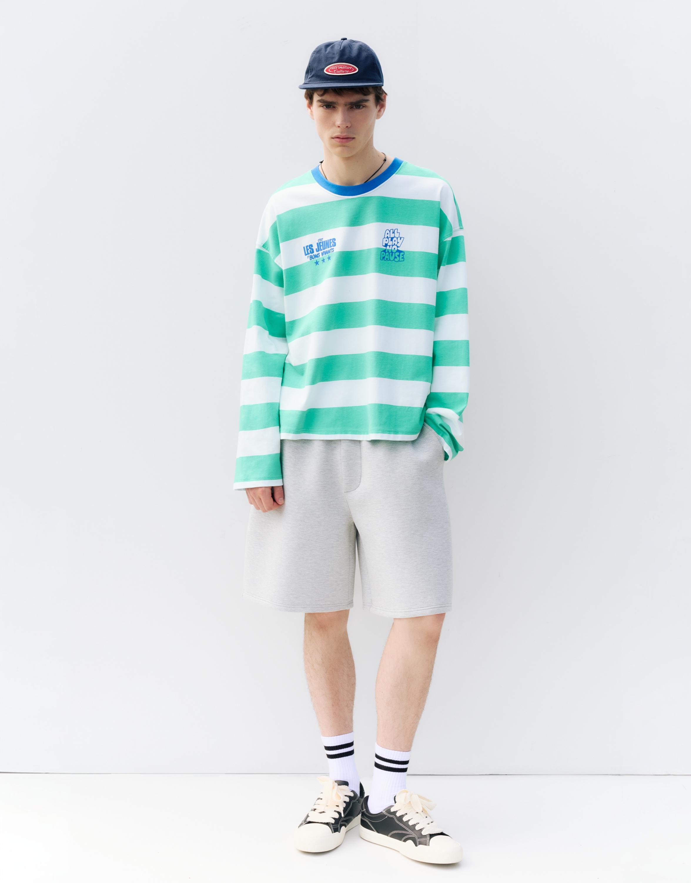 STWD striped T-shirt — Green
