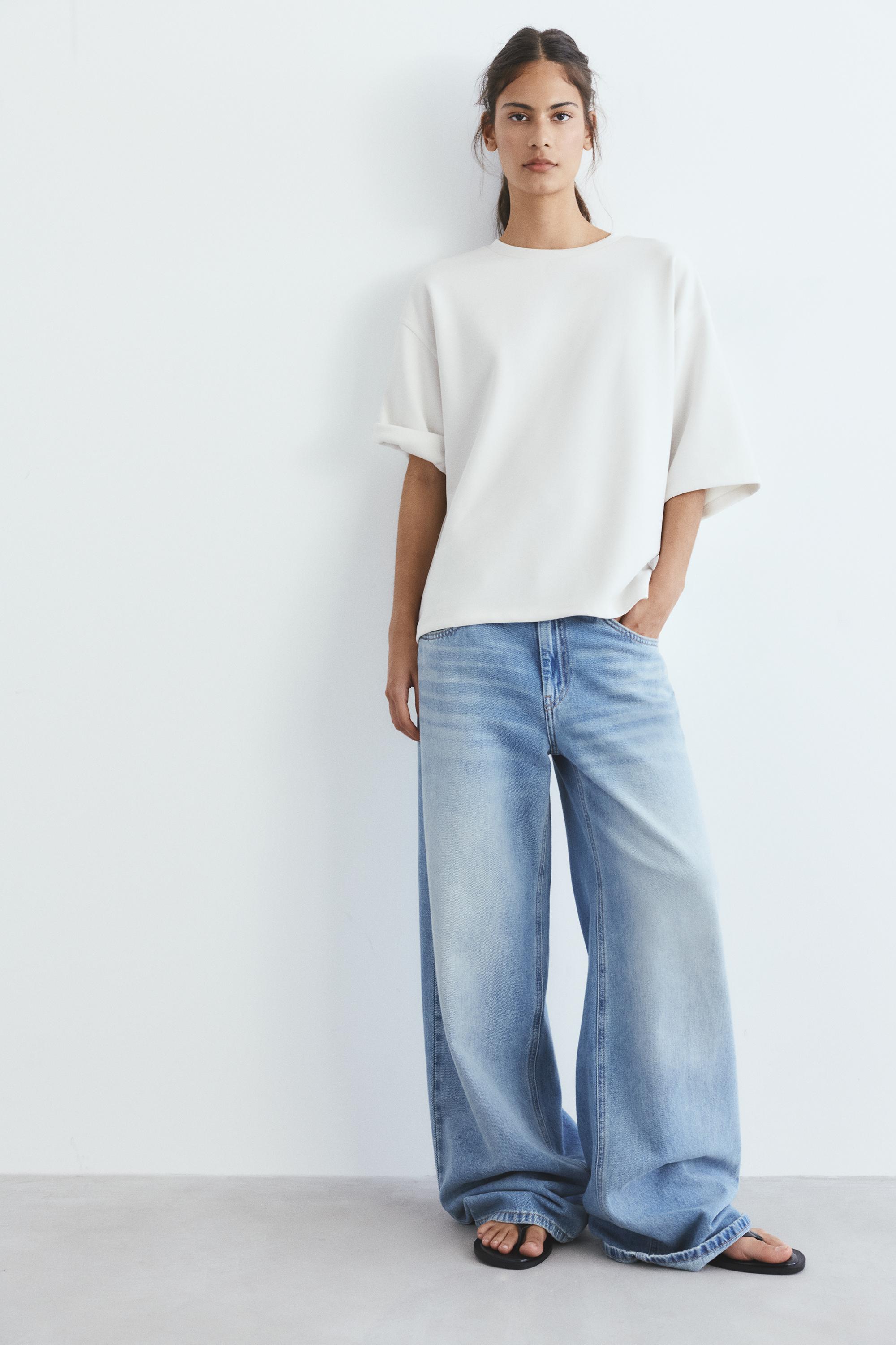 Soft-touch short sleeve T-shirt — Ecru