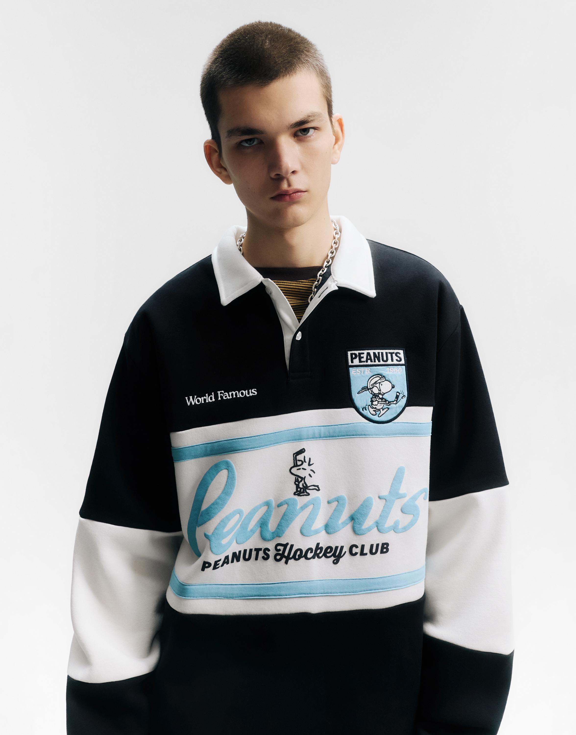 Peanuts panelli polo t-shirt - Görsel 13