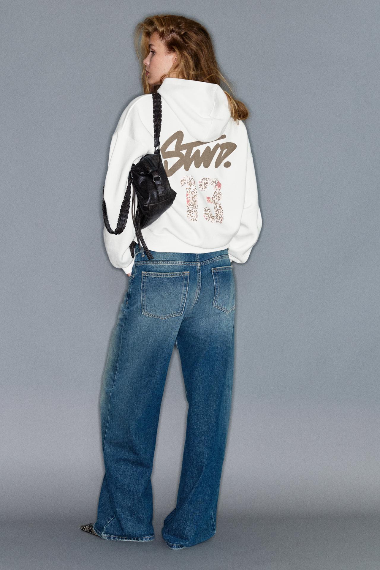 STWD leopard hoodie — Ice