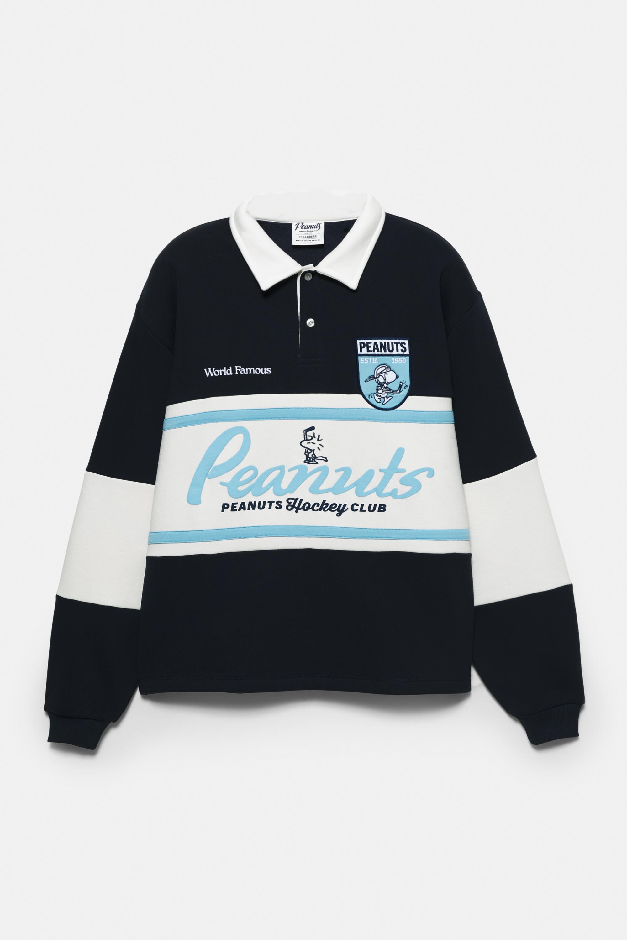 Peanuts panelli polo t-shirt - Görsel 5