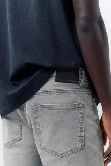 Ripped denim Bermuda shorts — Dark grey 5