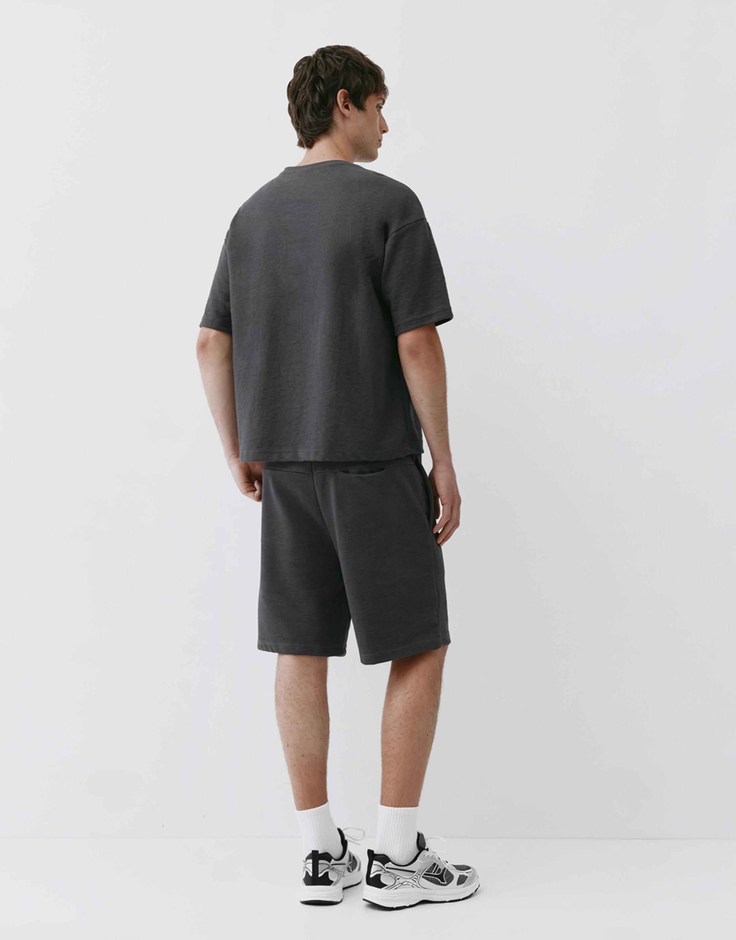 Relaxed fit Bermuda shorts — Anthracite grey