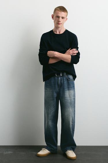 Baggy relaxed fit jeans — Neon blue 1