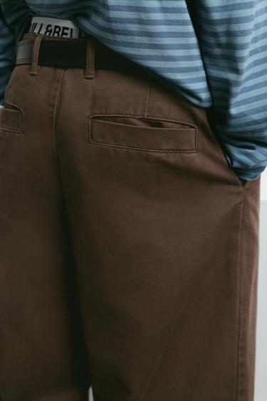 Baggy darted chinos — Brown 6