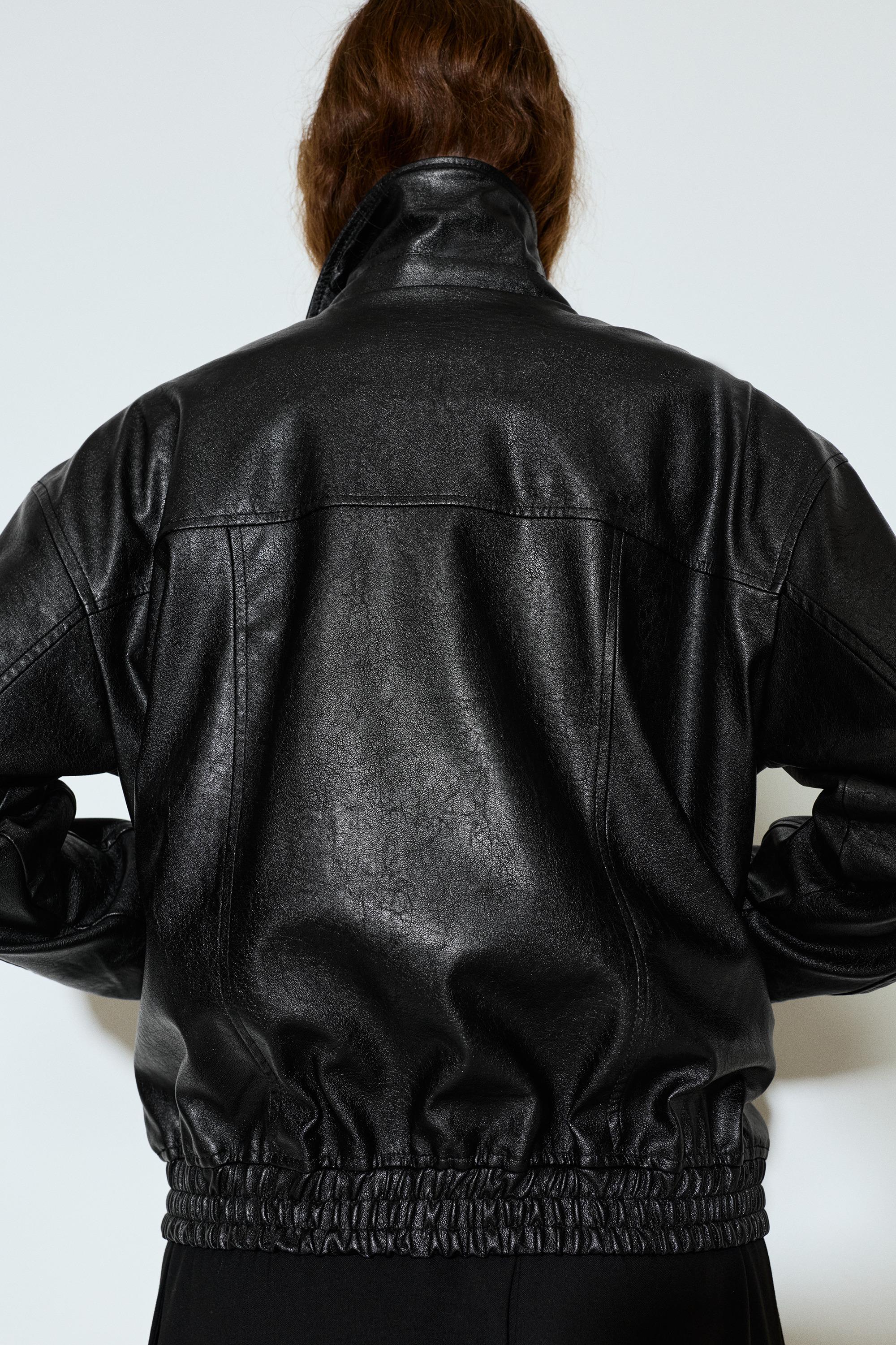 Suni Deri Baba Kesim Ceket - Görsel 26