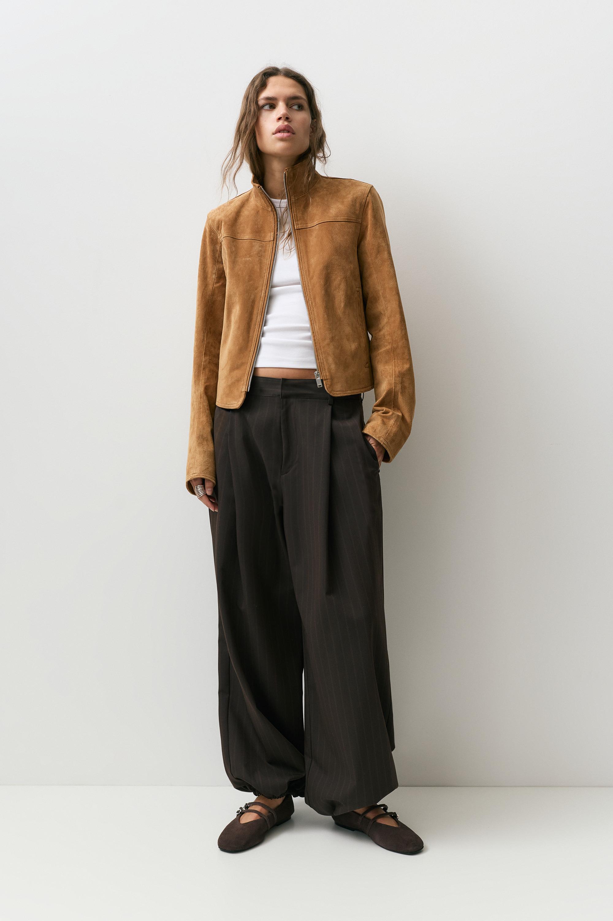 Şalvar pantolon çizgili pileli - Görsel 10