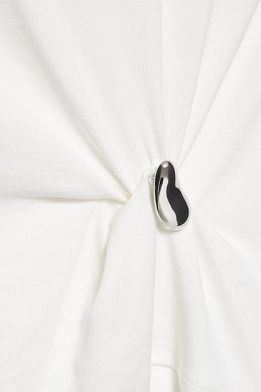 Metal appliqué tank top — White 8